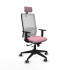 Horna traslack malla blanca bali rosa brazos 1D base piramidal cabecero 2D ruedas 65mm engomadas