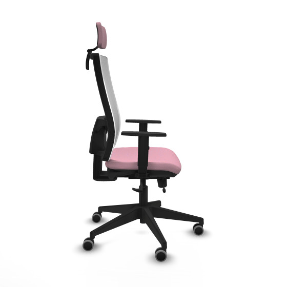 Horna traslack malla blanca bali rosa brazos 1D base piramidal cabecero 2D ruedas 65mm engomadas