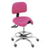 Taburete Zarza similpiel rosa