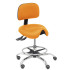 Taburete Zarza similpiel naranja
