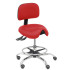 Taburete Zarza similpiel rojo