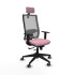 Horna traslack malla gris bali rosa brazos 1D base piramidal cabecero 2D ruedas 65mm engomadas