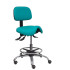 Taburete Zarza similpiel verde turquesa