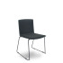 Pack 5 sillas Opti523 PVC negro asiento tela color negro