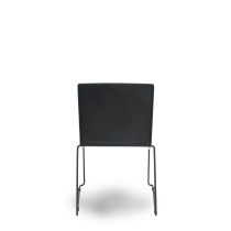 Pack 5 sillas Opti523 PVC negro asiento tela color negro