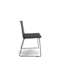 Pack 5 sillas Opti523 PVC negro asiento tela color negro