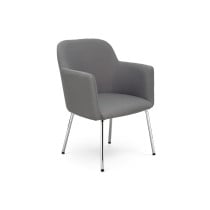 Silla Athena chasis cromo tapizado era