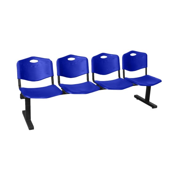 Bancada Iso plastic 4 plazas PVC color azul