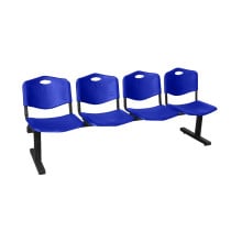 Bancada Iso plastic 4 plazas PVC color azul