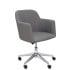 Sillón Athena giratorio tapizado era gris