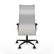 Albacete malla sincro malla blanca similpiel crema brazos 2D base nailon ruedas 65 mm nailon