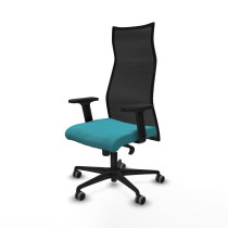 Albacete malla sincro malla negra bali turquesa brazos 2D base nailon ruedas 65mm engomadas