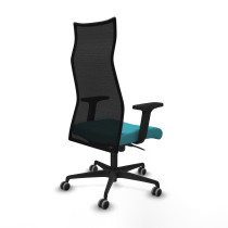 Albacete malla sincro malla negra bali turquesa brazos 2D base nailon ruedas 65mm engomadas