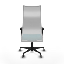 Albacete malla sincro malla blanca bali turquesa brazos 2D base nailon ruedas 65mm engomadas