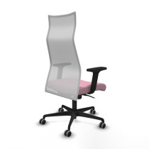 Albacete malla sincro malla blanca bali rosa brazos 2D base nailon ruedas 65mm engomadas