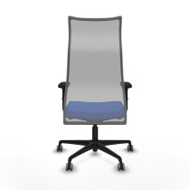 Albacete malla sincro malla gris bali azul brazos 2D base nailon ruedas 65mm engomadas