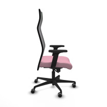 Albacete malla sincro malla negra bali rosa brazos 2D base nailon ruedas 65mm engomadas