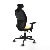 Jorquera traslack malla negra similpiel crema brazos 3D base nailon cabecero 2D ruedas 65mm engomada