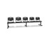 Bancada Iso plastic 5 plazas PVC color negro