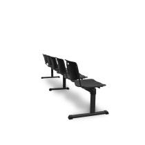Bancada Iso plastic 5 plazas PVC color negro