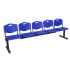 Bancada Iso plastic 5 plazas PVC color azul