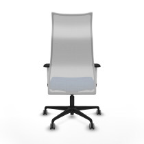 Albacete malla sincro malla blanca similpiel azul brazos blancos base nailon ruedas 65mm engomadas