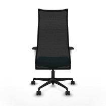 Albacete malla sincro malla negra bali turquesa brazos blancos base nailon ruedas 65 mm nailon