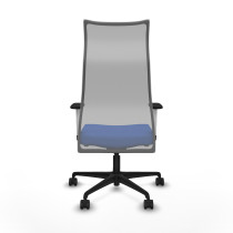Albacete malla sincro malla gris bali azul brazos blancos base nailon ruedas 65 mm nailon