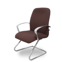 Sillón Caudete confidente patín bali marrón oscuro