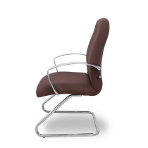 Sillón Caudete confidente patín bali marrón oscuro
