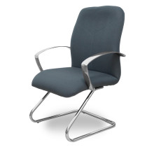 Sillón Caudete confidente patín bali gris oscuro