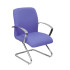 Sillón Caudete confidente patín bali azul claro