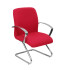 Sillón Caudete confidente patín bali rojo