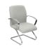 Sillón Caudete confidente patín bali gris claro