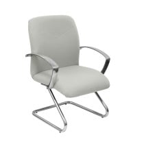 Sillón Caudete confidente patín bali gris claro