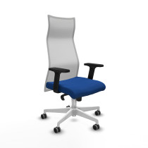 Albacete malla sincro malla blanca similpiel azul brazos 2D base blanca ruedas 65mm engomadas