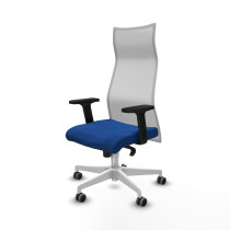 Albacete malla sincro malla blanca similpiel azul brazos 2D base blanca ruedas 65mm engomadas