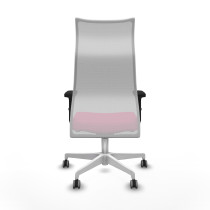 Albacete malla sincro malla blanca similpiel rosa brazos 2D base blanca ruedas 65mm engomadas