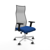 Albacete malla sincro malla gris similpiel azul brazos 2D base blanca ruedas 65mm engomadas