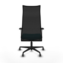 Albacete malla sincro malla negra bali turquesa brazos blancos base nailon ruedas 65mm engomadas