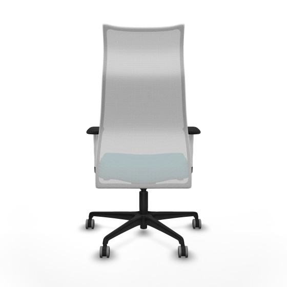Albacete malla sincro malla blanca bali turquesa brazos blancos base nailon ruedas 65mm engomadas