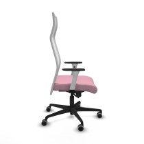 Albacete malla sincro malla blanca bali rosa brazos blancos base nailon ruedas 65mm engomadas