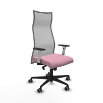 Albacete malla sincro malla gris bali rosa brazos blancos base nailon ruedas 65mm engomadas