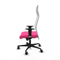 Albacete malla sincro malla blanca similpiel rosa brazos 1D base nailon ruedas 65 mm nailon
