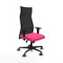 Albacete malla sincro malla negra similpiel rosa brazos 1D base nailon ruedas 65mm engomadas