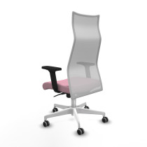 Albacete malla sincro malla blanca bali rosa brazos 2D base blanca ruedas 65mm engomadas