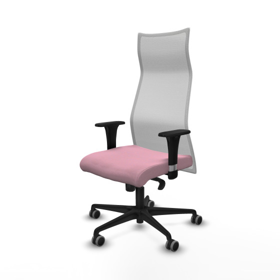 Albacete malla sincro malla blanca bali rosa brazos 1D base nailon ruedas 65mm engomadas