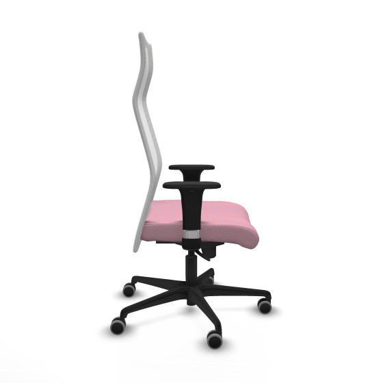 Albacete malla sincro malla blanca bali rosa brazos 1D base nailon ruedas 65mm engomadas