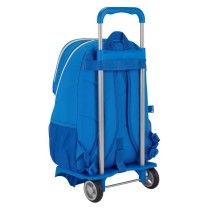 Mochila Escolar RCD ESPANYOL Con Carro 31 x 47 x 15 cm.