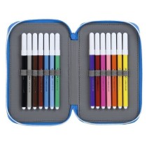 Estuche Escolar RCD ESPANYOL Doble 28 Piezas 12,5 x 19,5 x 4 cm.